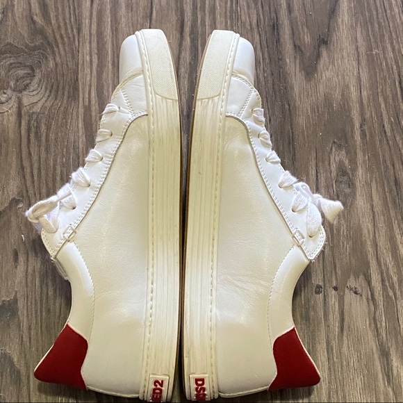 DSquared2 Mens All White Sneakers - Picture 5 of 7